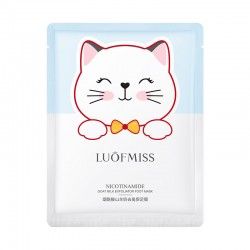 Goat milk foot peeling mask with niacinamide luofmiss